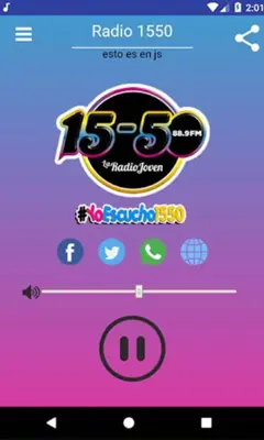 Radio 1550 android App screenshot 2